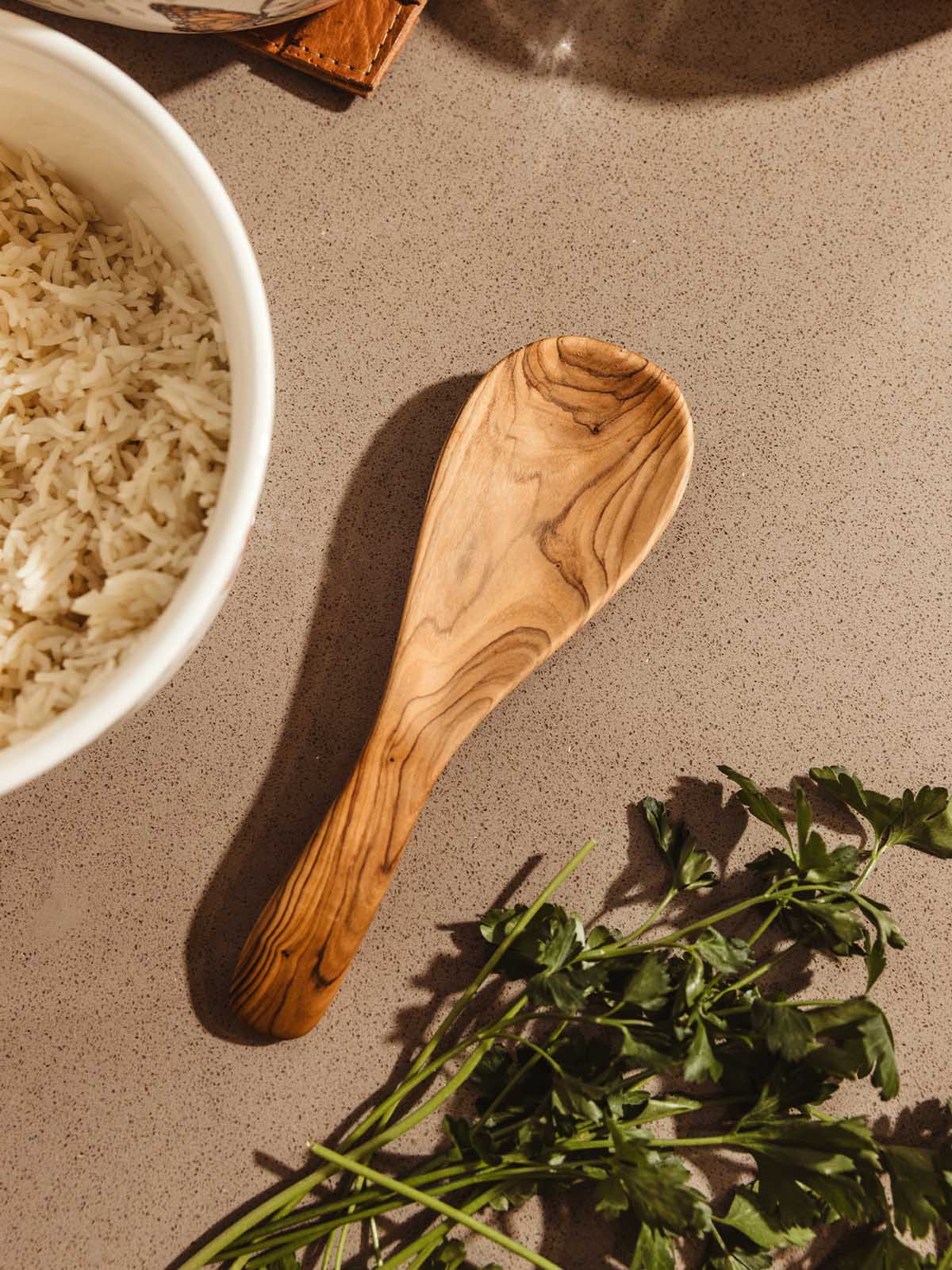 Olive Wood Rice Paddle