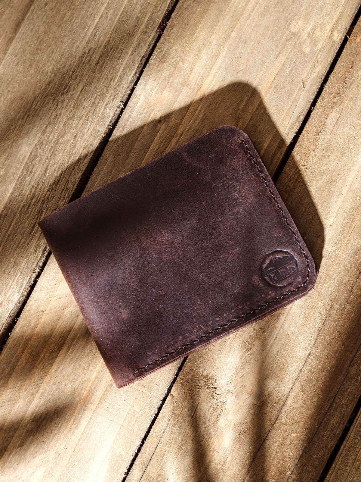 Men's Leather Bifold Wallet-Espresso