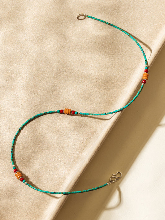 Tsering Turquoise Beaded Necklace