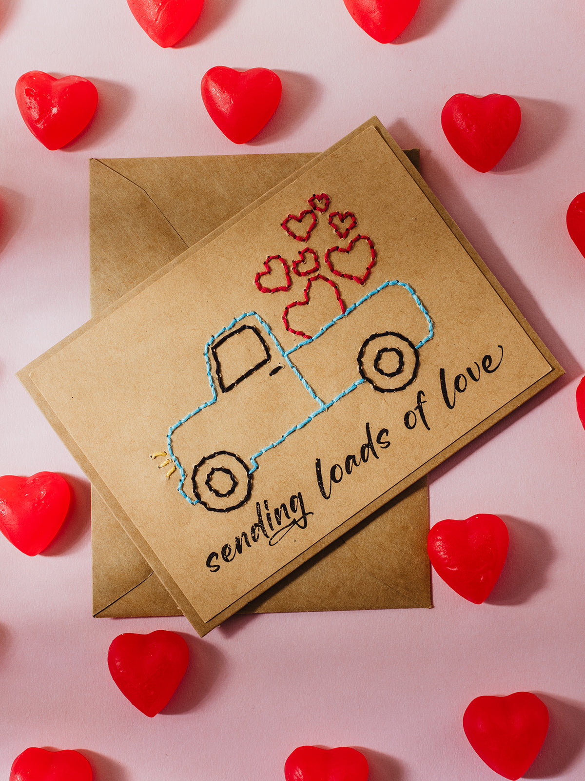 Handmade Valentine’s Cards Set - Assorted