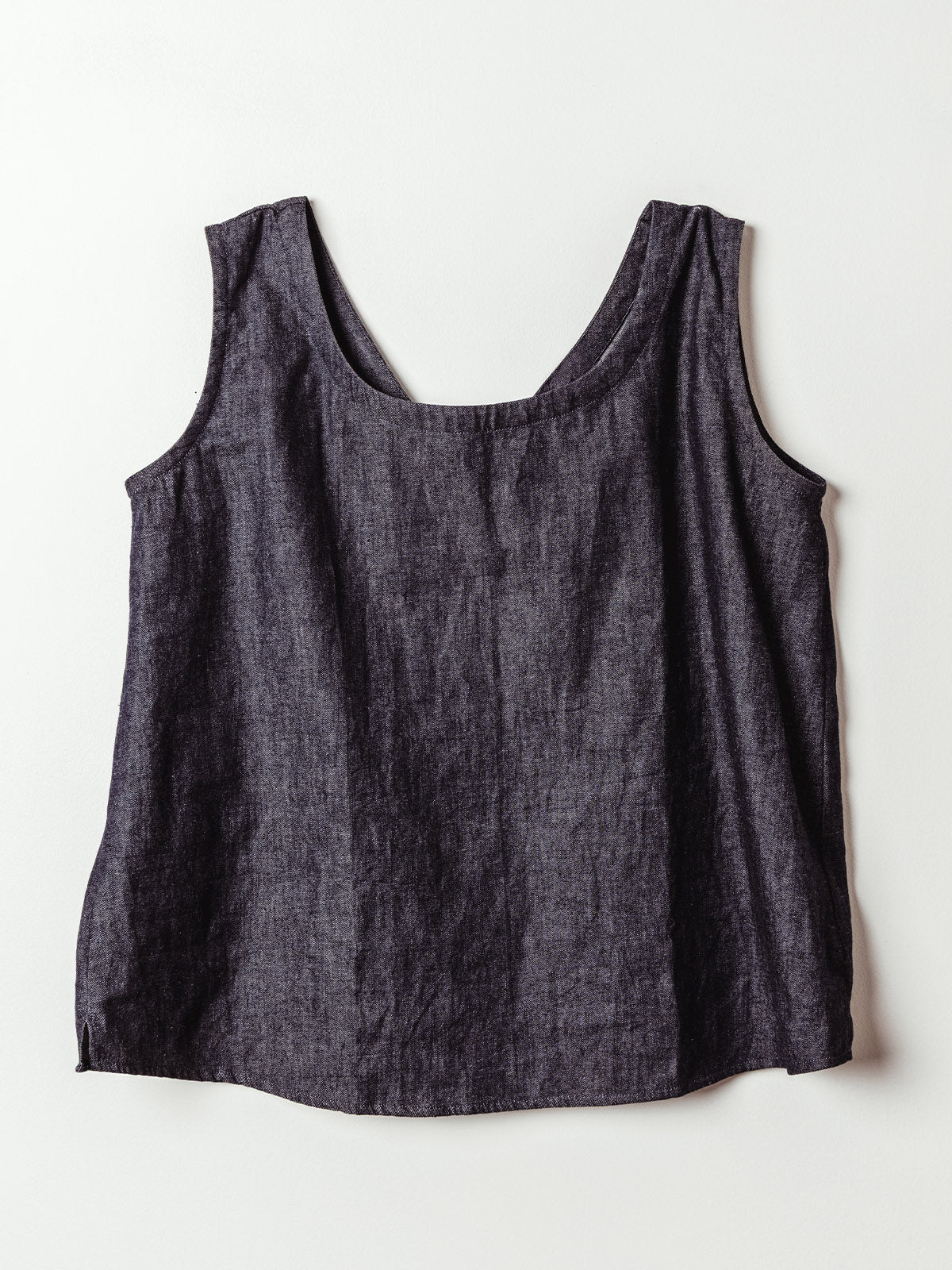 Harmony Sleeveless Linen Top (Reversible)