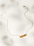 Petite Baguette Necklace with Gold Chain