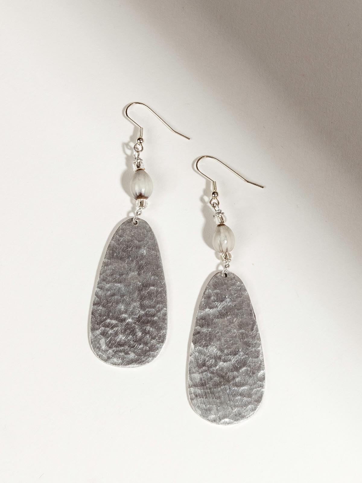 Hammered Aluminum Earrings