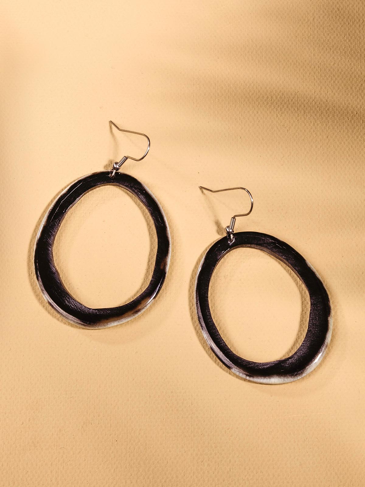 Horn Hoop Earrings