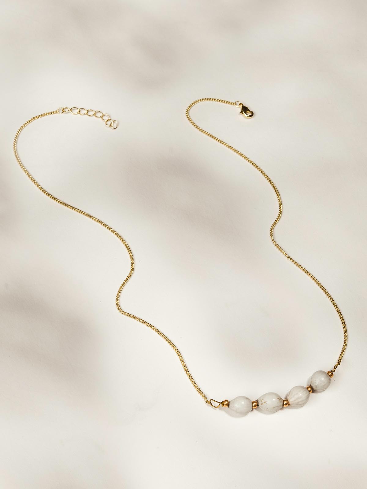 White Bead Necklace