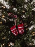 Red & White Mitten Ornaments