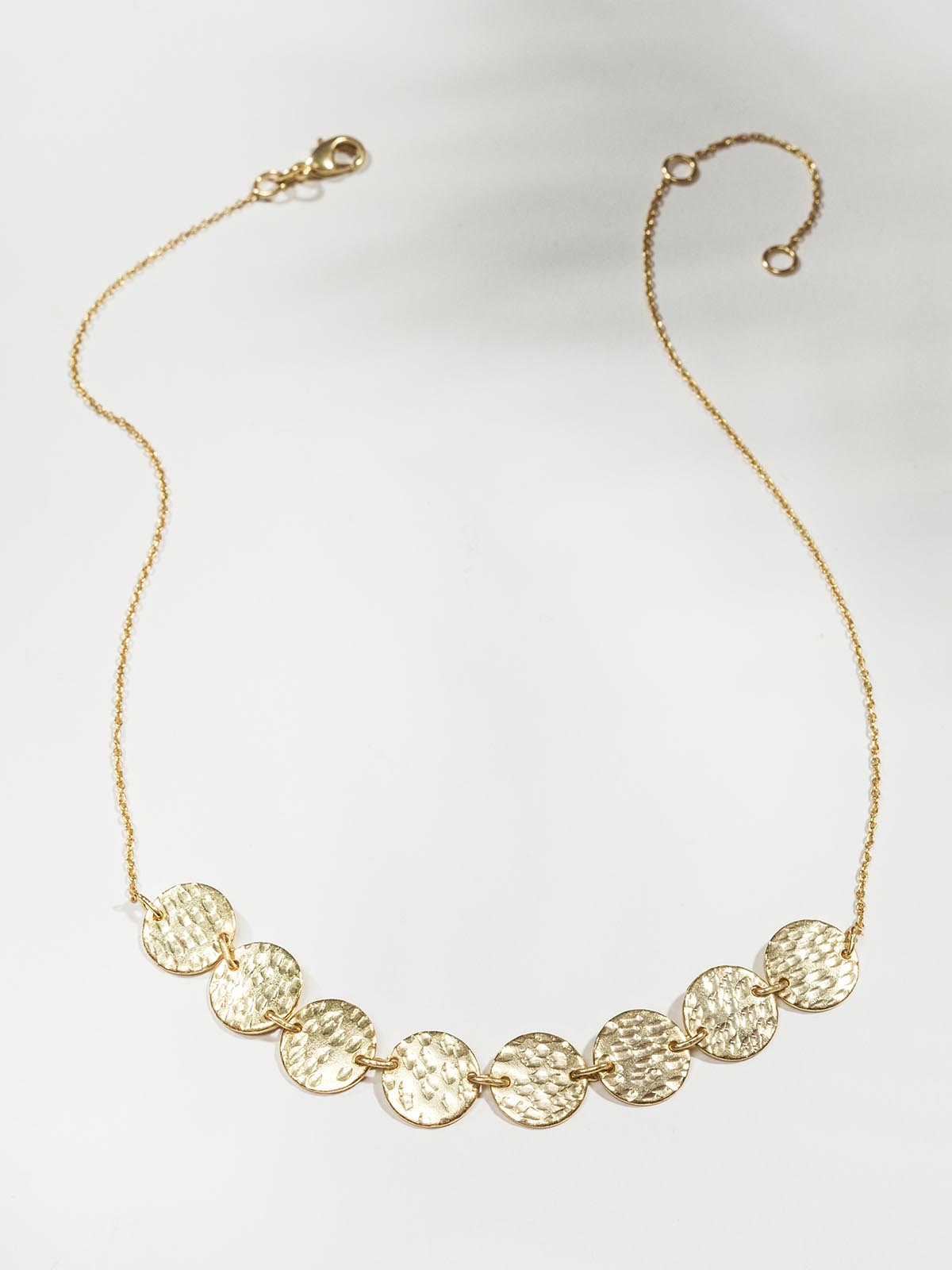 Mini Disc Gold Plated Necklace