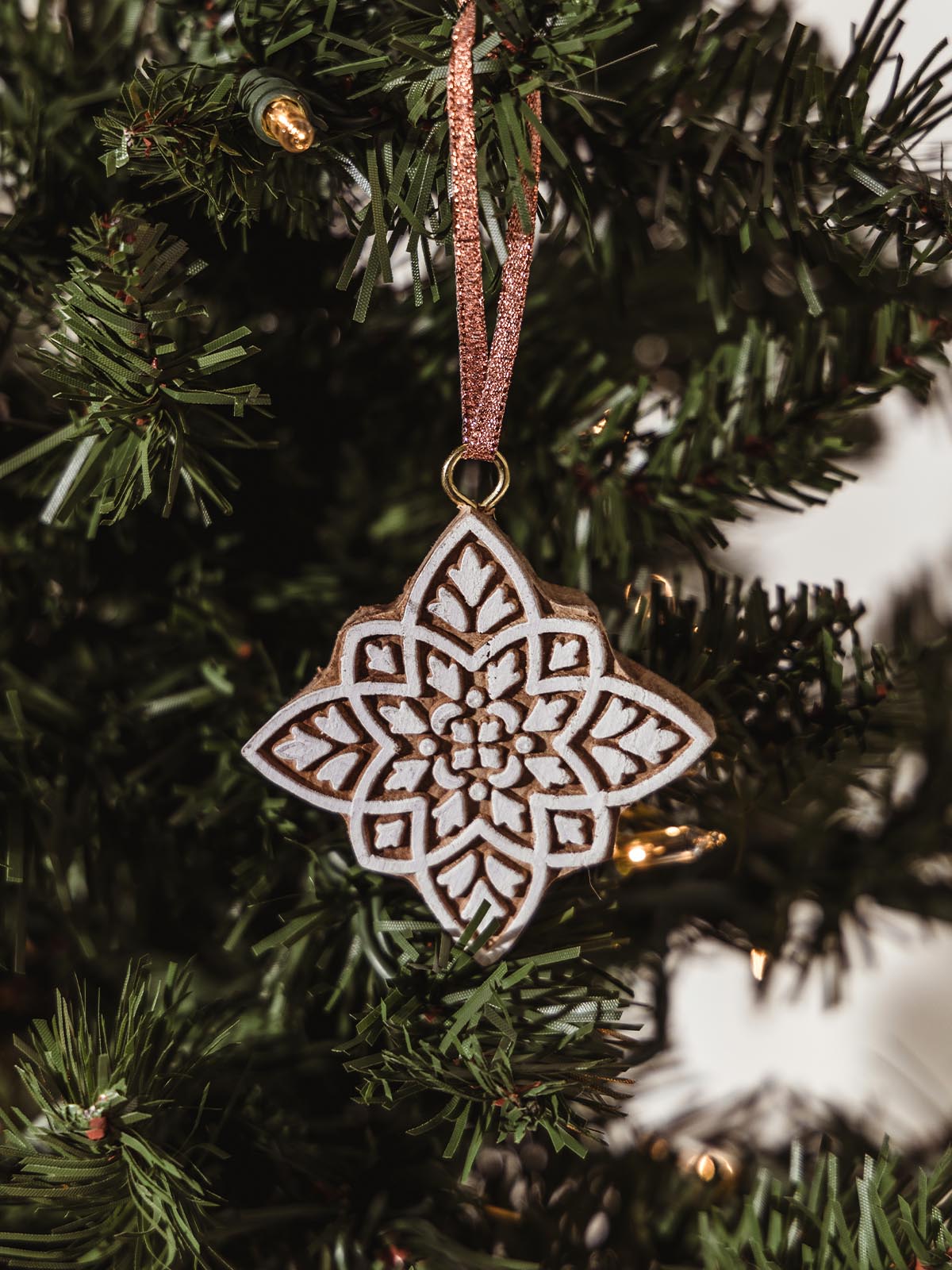 Wood Star Ornament