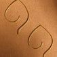 Pipal Leaf Gold Plated Brass Earrings