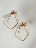 Geometric Paper Bead Earrings