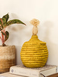 Pom Pom Decorative Woven Basket