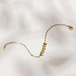 Desert Wildflower Gold Chain Bracelet
