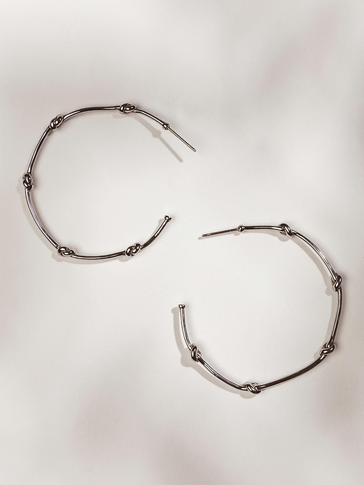 Knots of Freedom Hoop Earrings