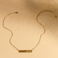 Speak Up Gold Bar Necklace