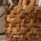 Cylindrical Banana Leaf Woven Planter