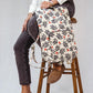 Canvas Laptop Backpack in Berry Print