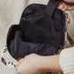 Canvas Laptop Backpack in Berry Print