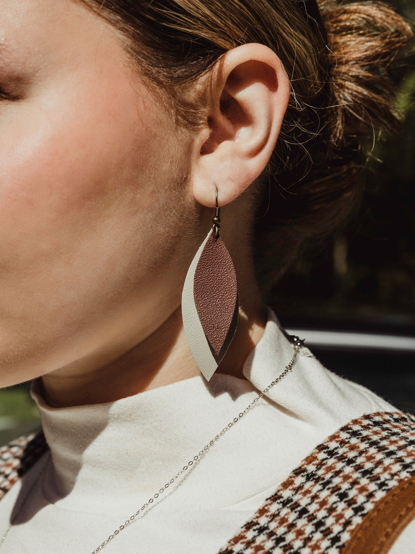 Ashley Leather Earrings