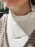 Speak Up Gold Bar Necklace