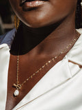 Walk on Water Gold and Pearl Necklace