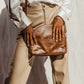 Small Halfmoon Leather Purse
