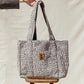 Gray Croc Tote