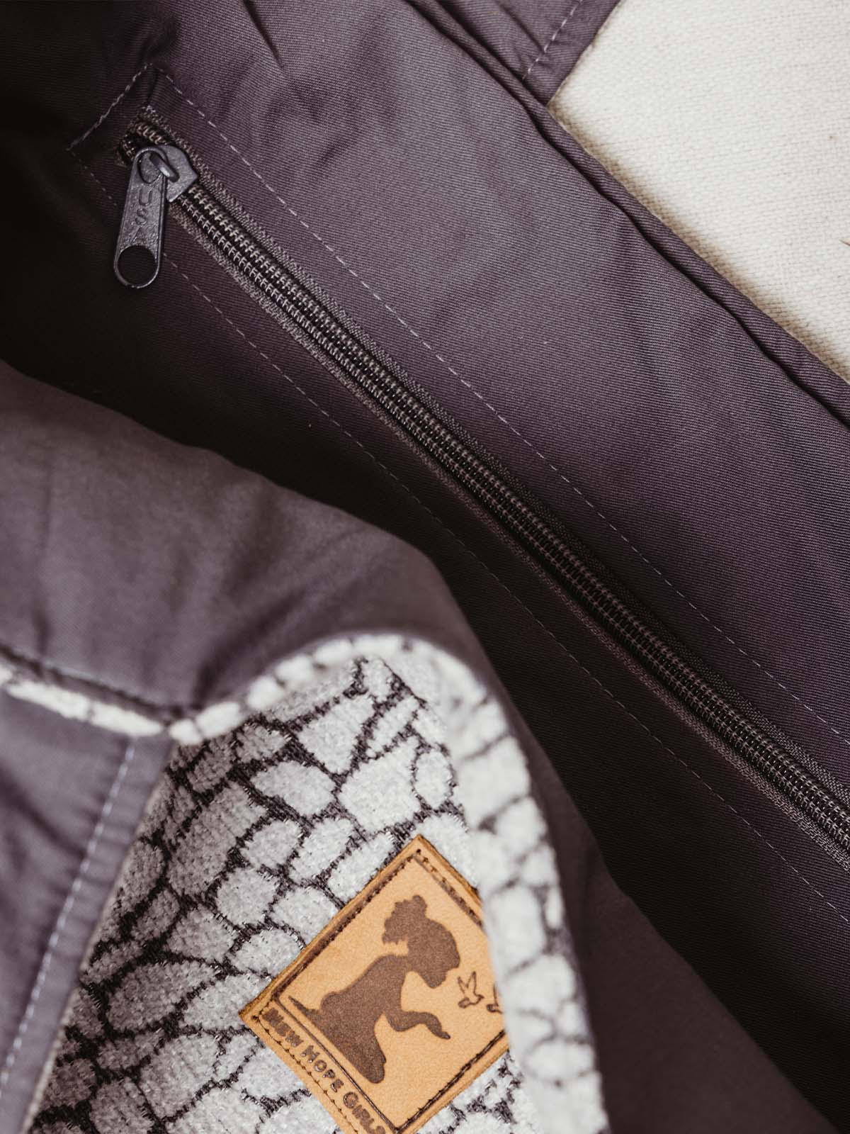 Gray Croc Tote
