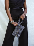 Gray Hobo Clutch