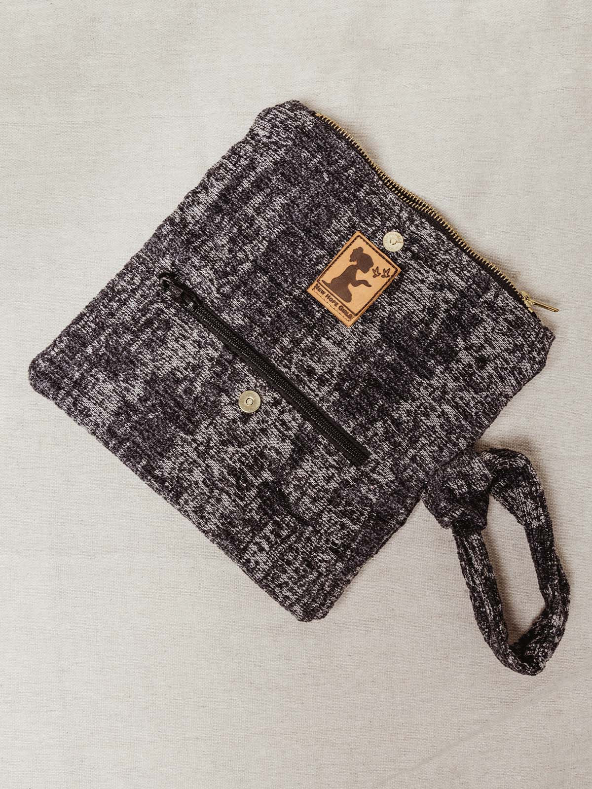 Gray Hobo Clutch