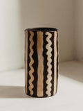 Large Black & White Vase