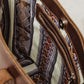 Braided Leather Shoulder Bag in Brown