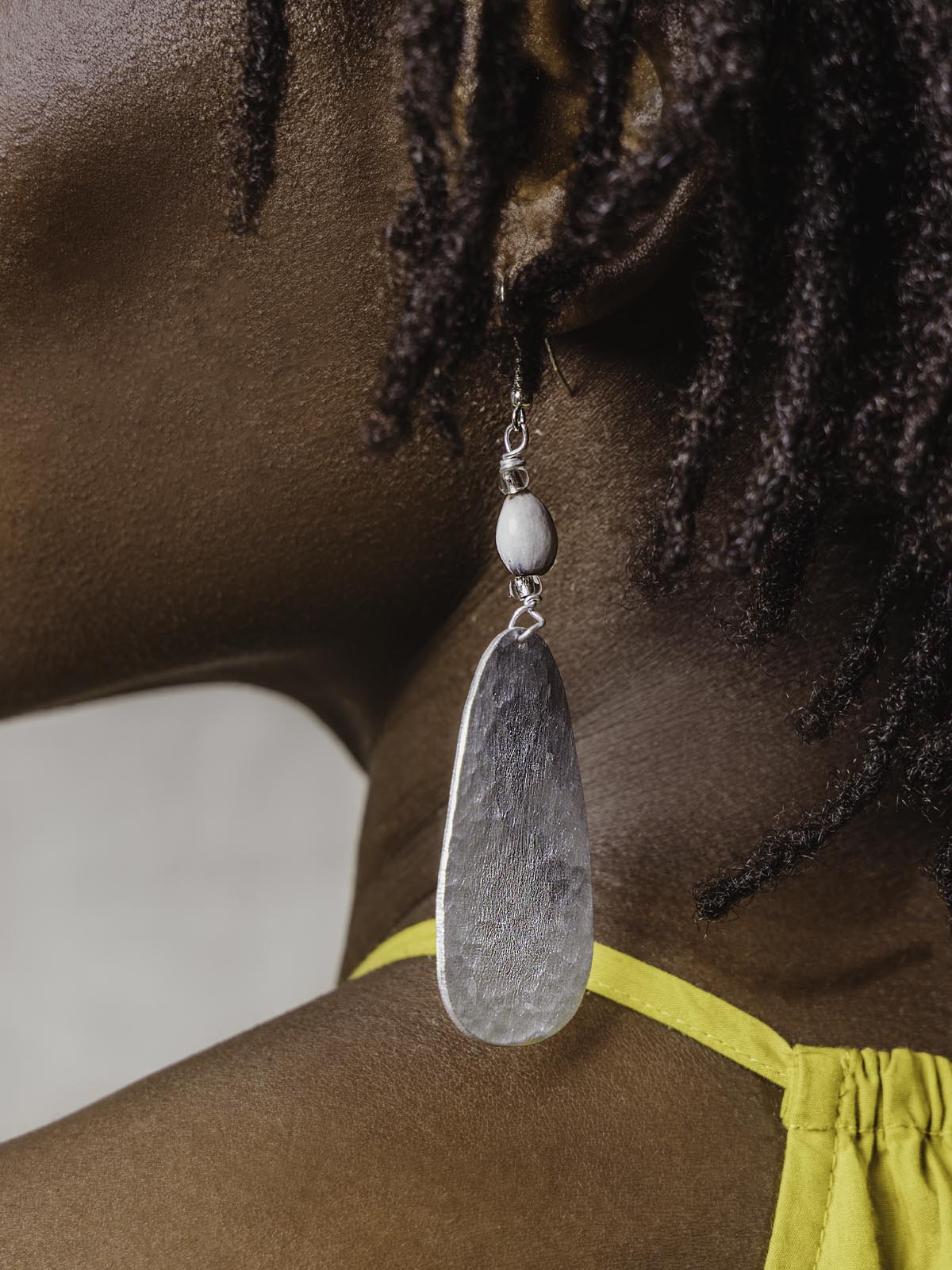 Hammered Aluminum Earrings