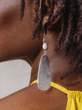Hammered Aluminum Earrings