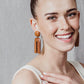 Makaya Mahogany Wooden Earrings