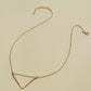 Gold Triangle Necklace