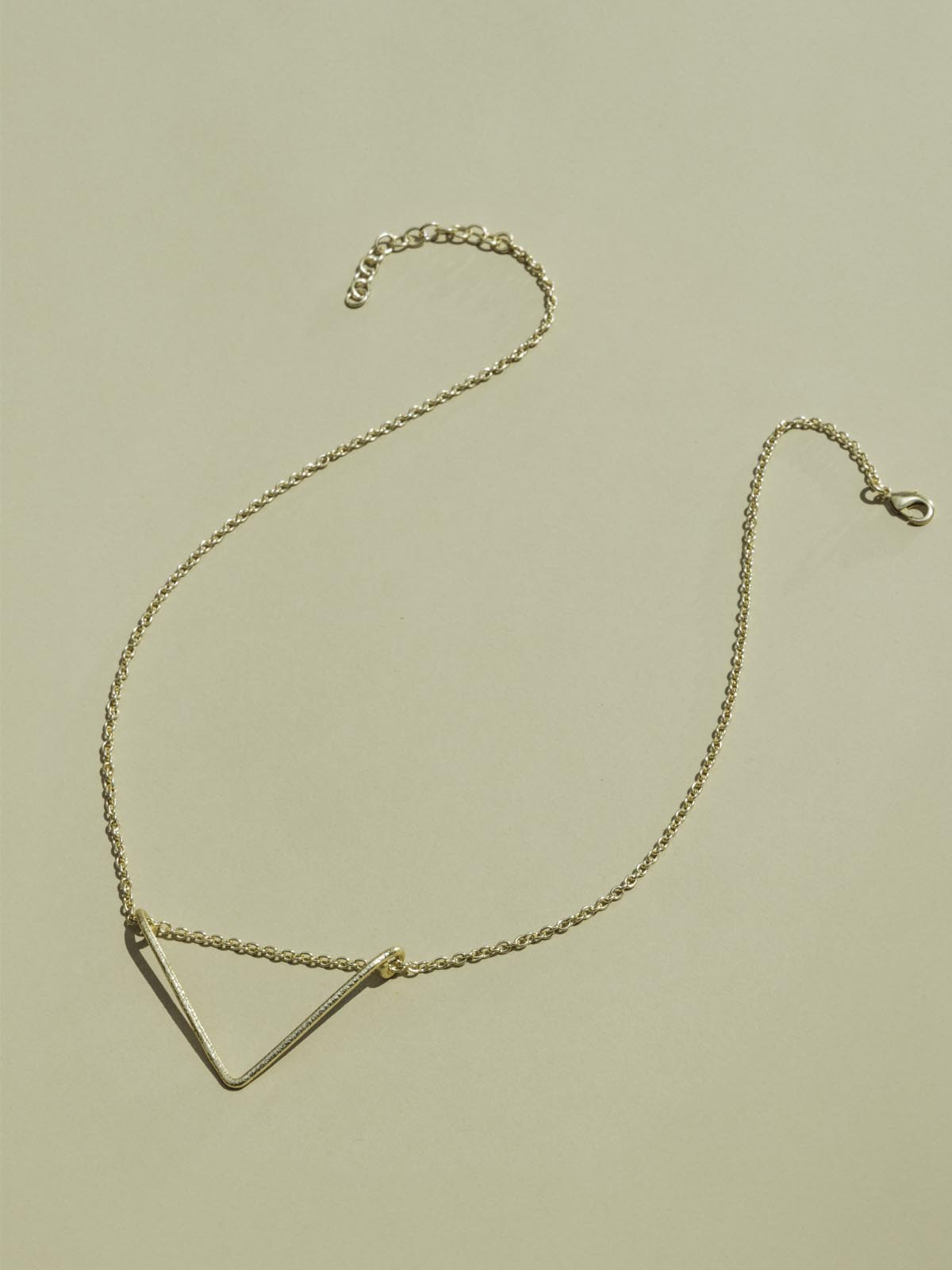Gold Triangle Necklace