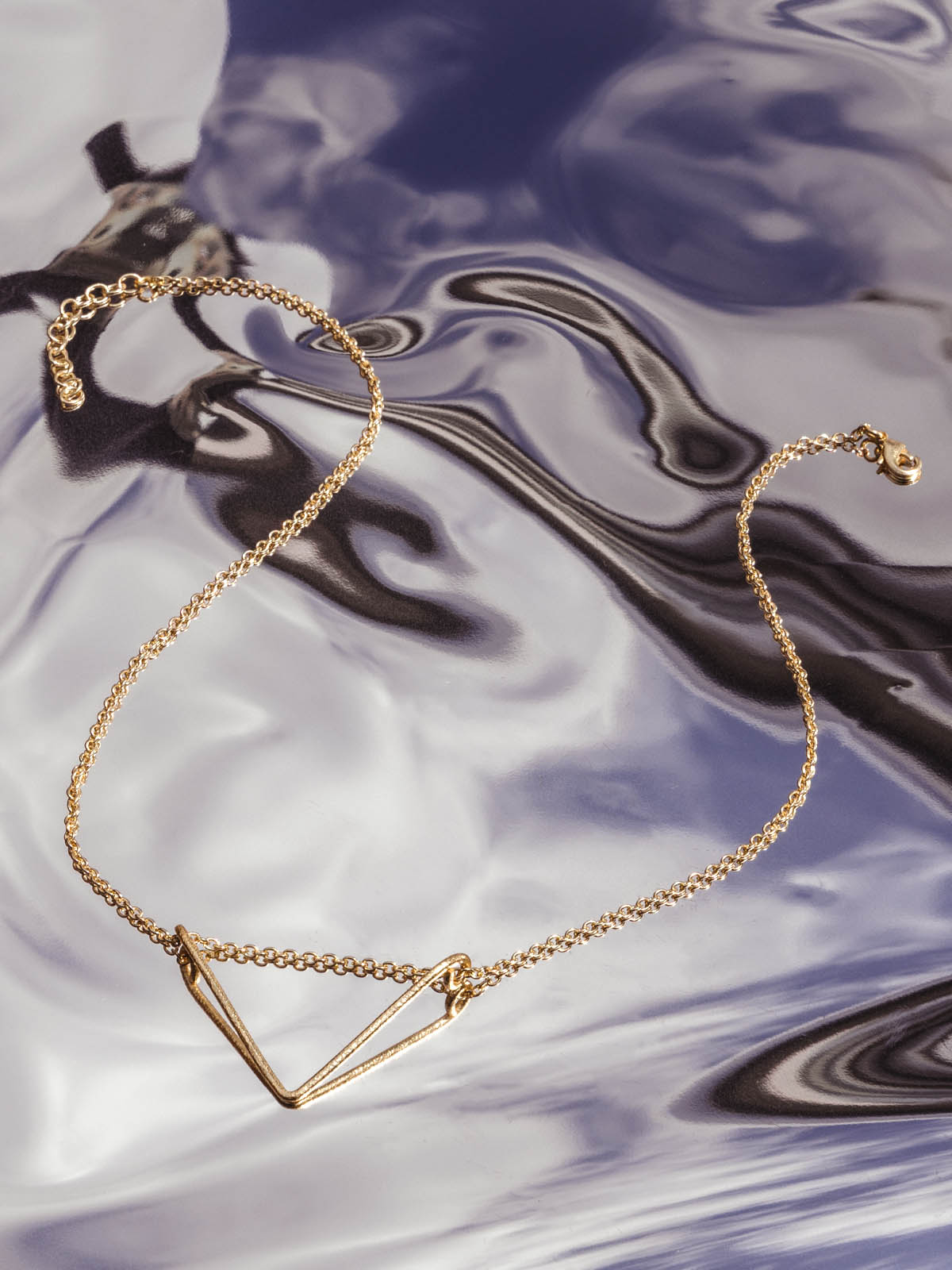 Gold Triangle Necklace