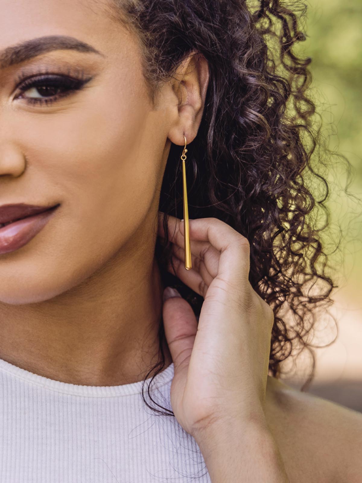 Column Drop Earrings
