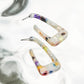 Geometric Acrylic Hoop Earrings