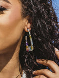Geometric Acrylic Hoop Earrings