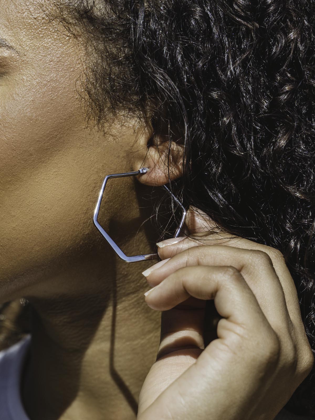 Silver Geometric Earrings