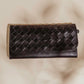 Large Black Leather Wallet