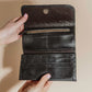 Large Black Leather Wallet