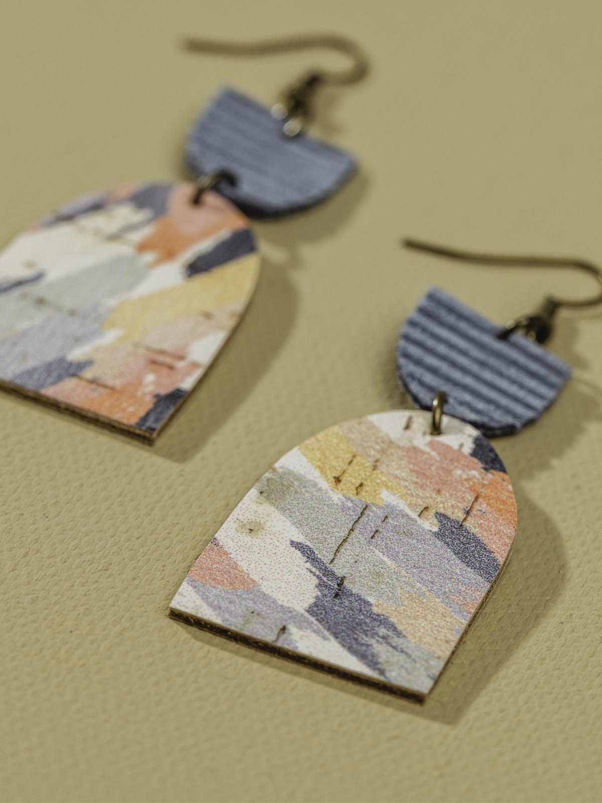 Geometric Colorful Dangle Earrings