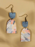 Geometric Colorful Dangle Earrings