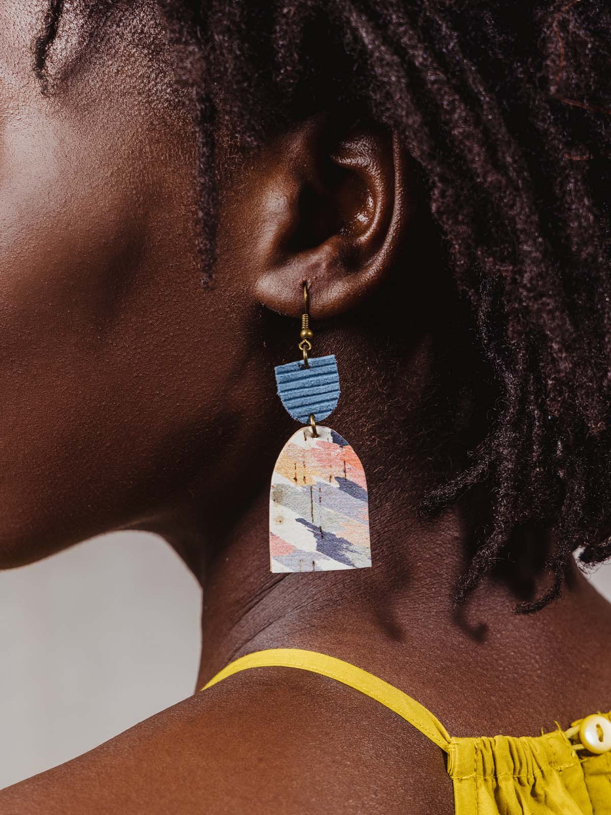 Geometric Colorful Dangle Earrings