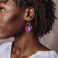 Half Circle Colorful Dangle Earrings