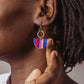 Half Circle Colorful Dangle Earrings