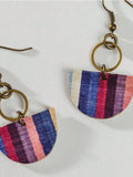Half Circle Colorful Dangle Earrings