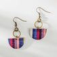 Half Circle Colorful Dangle Earrings
